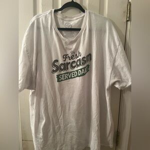 Fresh Sarcasm Graphic Tee - White